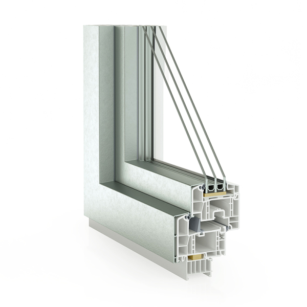 Kunststoff-Alu-Fenster – System GENEO® MD